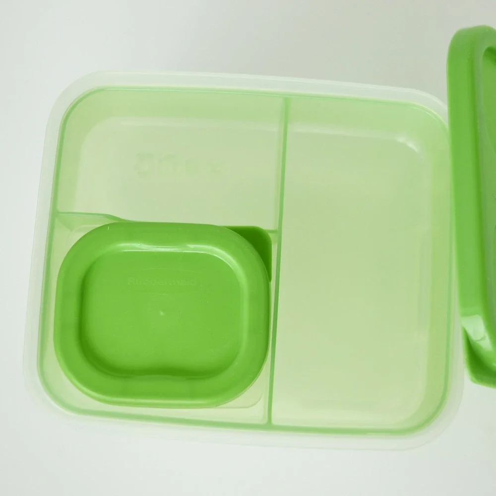 Rubbermaid LunchBlox Sandwich Kit Meal Prep Container Green Stackable BPA Free